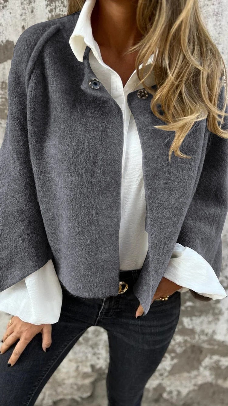 Krohn-e | Kurze Cashmere Langarmjacke