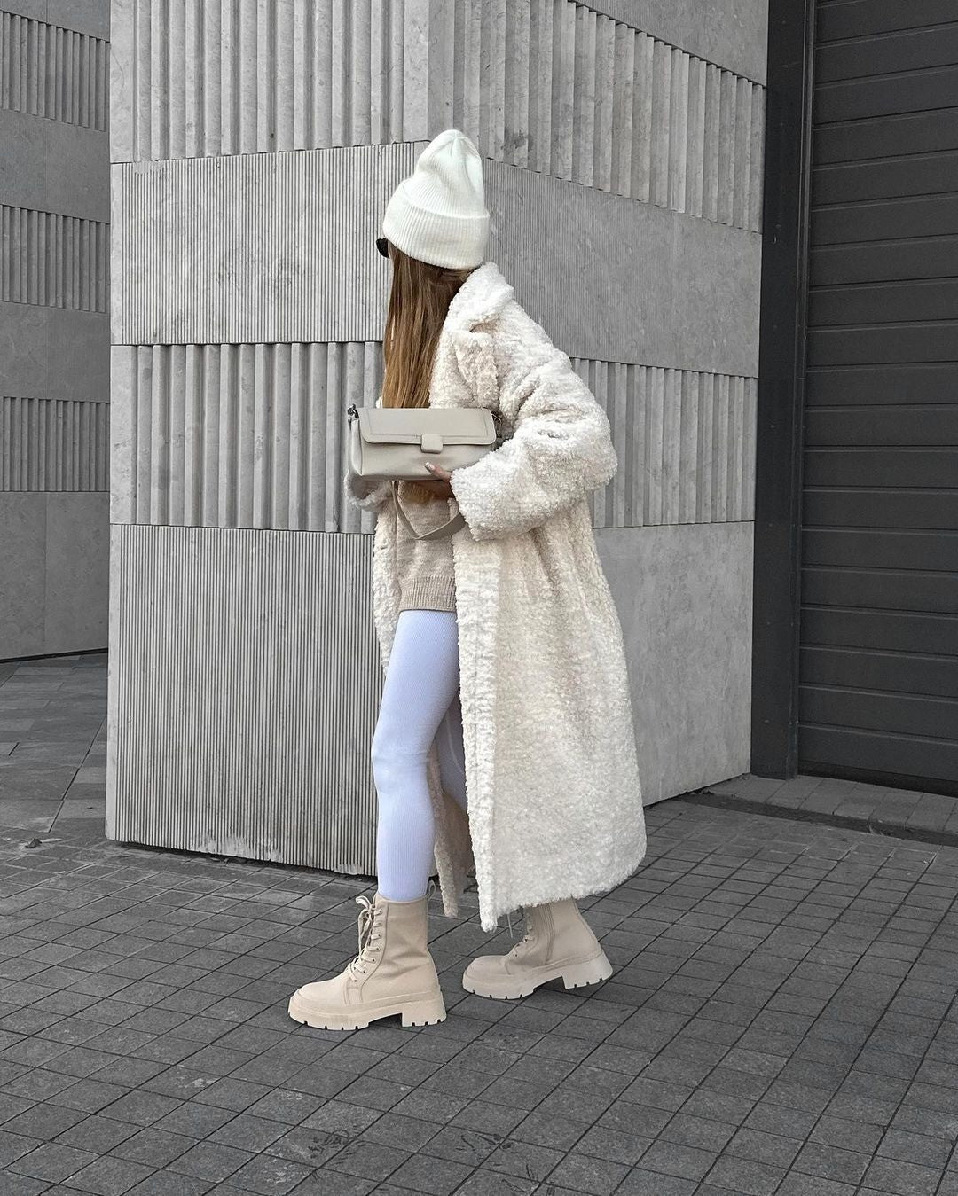 Damen Kuschelige Teddyfelljacke im eleganten Oversize-Design Krohn-e