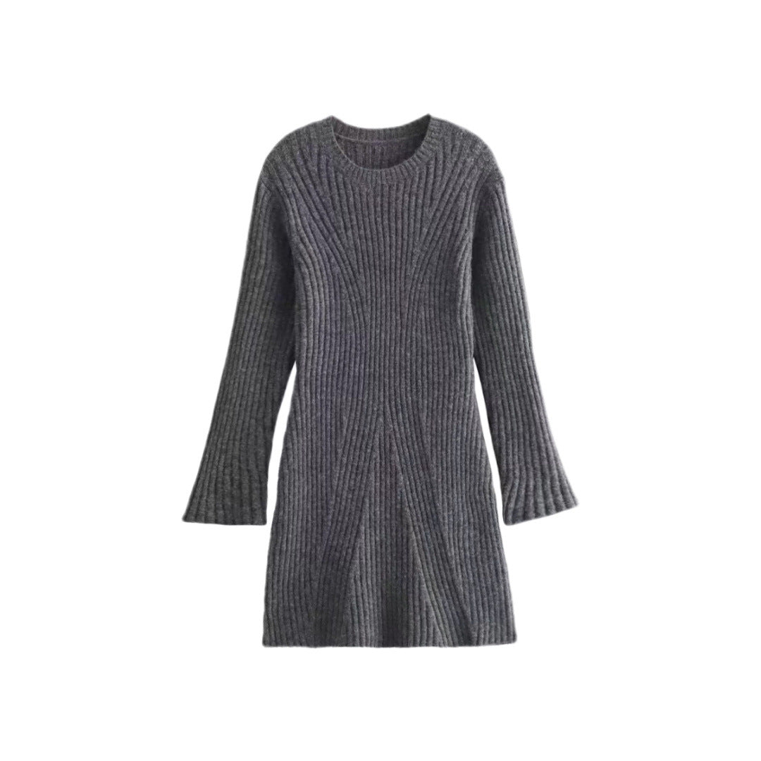 Fudus Fashion Ripped Knit Dress