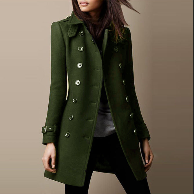 Exklusiver Céline™ Wollmantel in Premium-Qualität