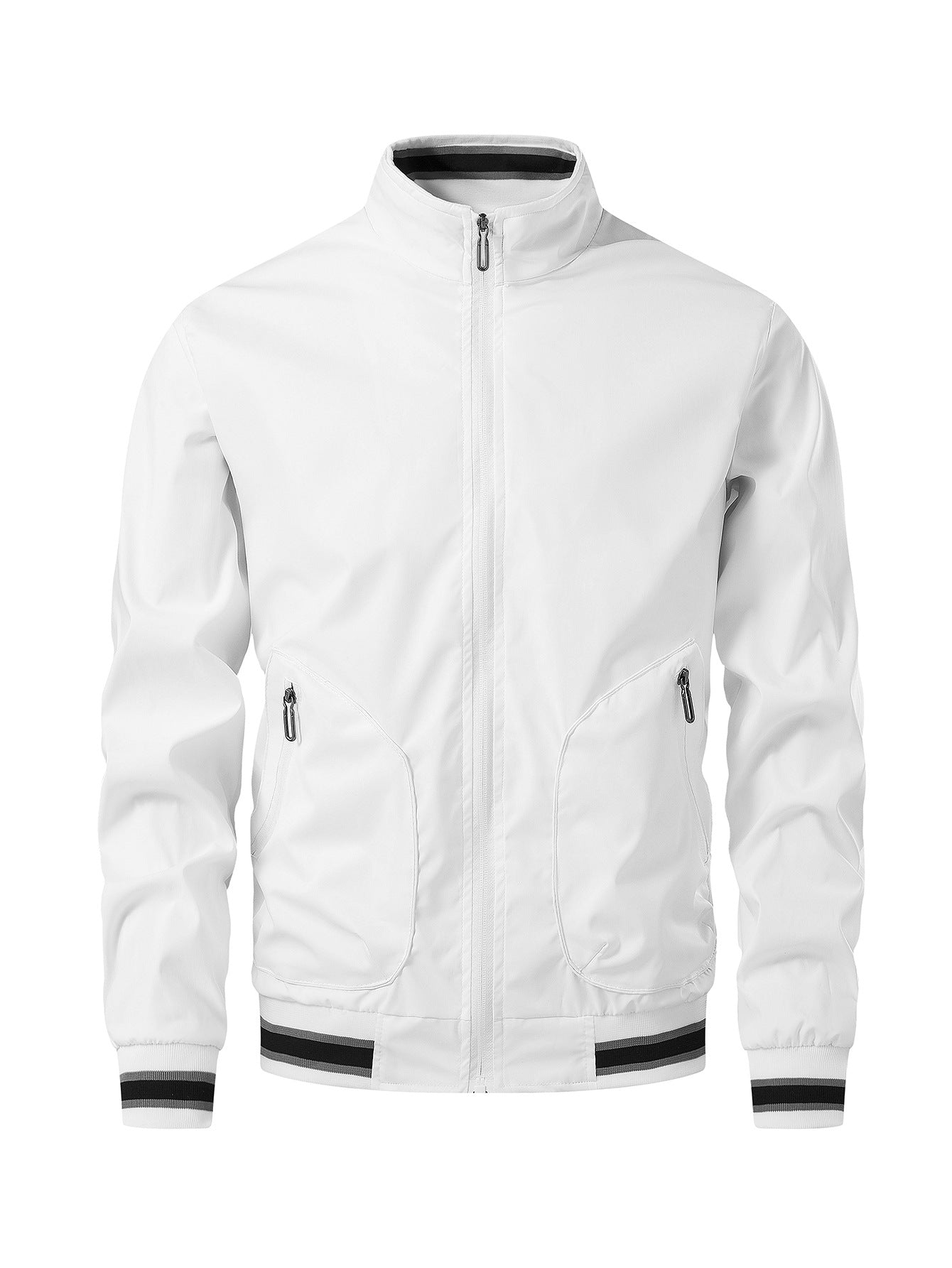 Herren sportliche Übergangsjacke mit hohem Kragen und praktischen Reißverschlusstaschen Krohn-e