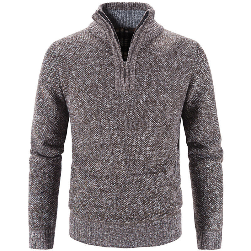 Herren modischer Rollkragenpullover mit elegantem Reißverschluss Krohn-e