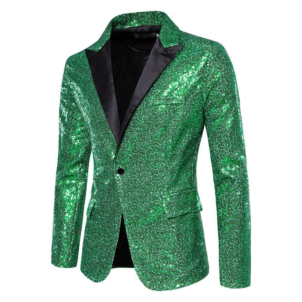 Herren schimmernder Pailletten Blazer Krohn-e
