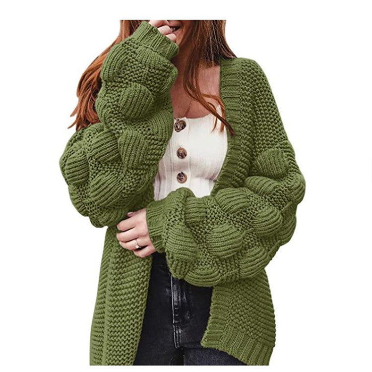 Damen Strickjacke mit voluminösen Ärmeln Krohn-e