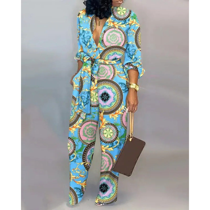 Damen Denim Jumpsuit mit modischem Patchwork-Design und praktischen Taschen Krohn-e