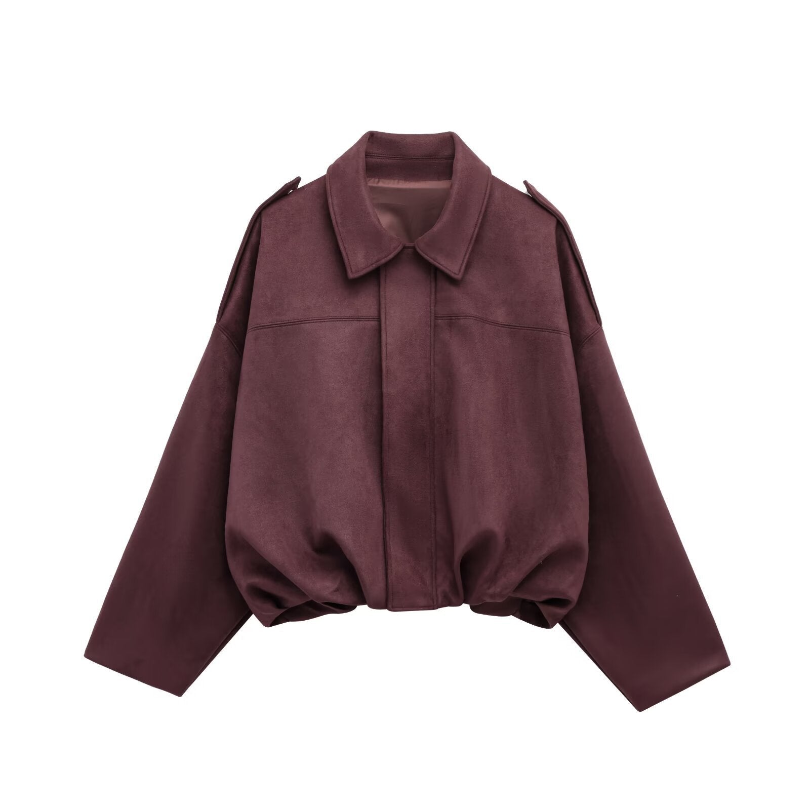 Damen Oversizedjacke aus weichem Textil mit modernem Schnitt Krohn-e