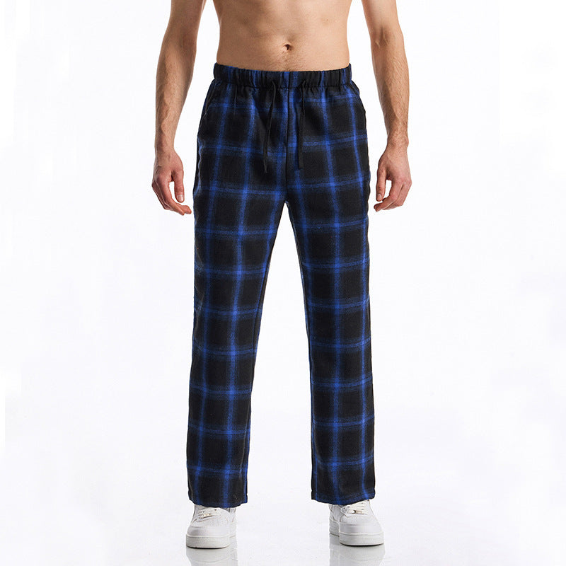 Herren bequeme Freizeithose mit Karomuster Krohn-e