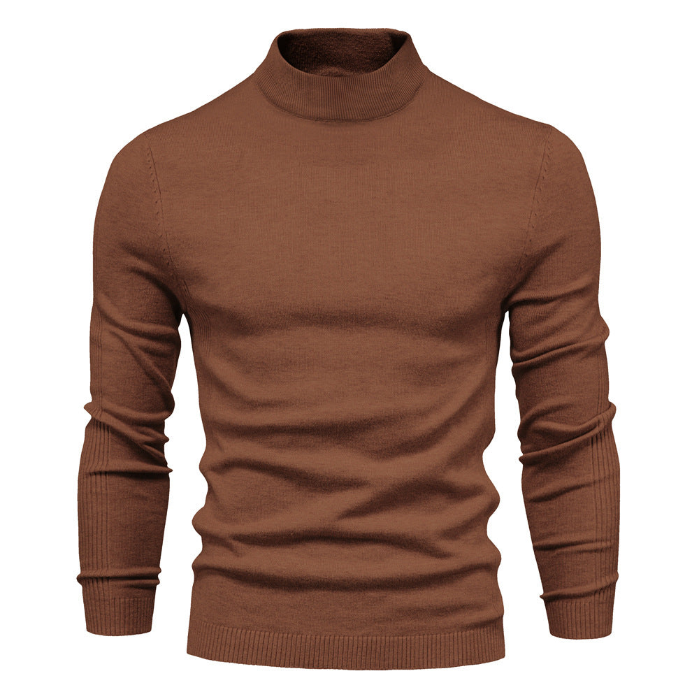 Herren komfortabler Rollkragenpullover aus weichem Strick Krohn-e