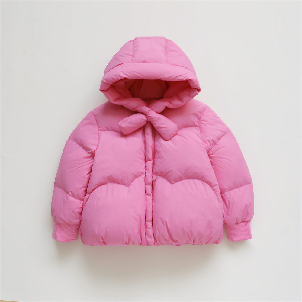 Damen Voluminöse Steppjacke mit Kapuze und hohem Kragen Krohn-e