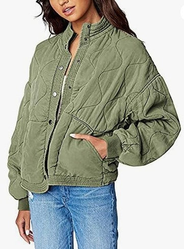 Damen modische Steppjacke mit hohem Kragen Krohn-e