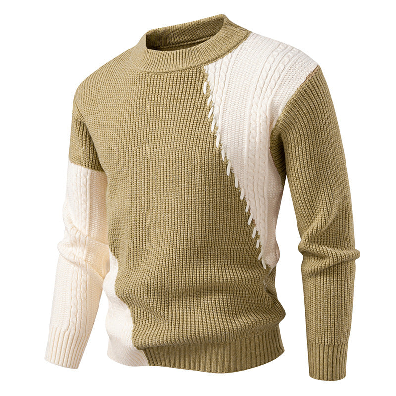 Herren modischer Strickpullover mit einzigartigem Kabeldesign Krohn-e