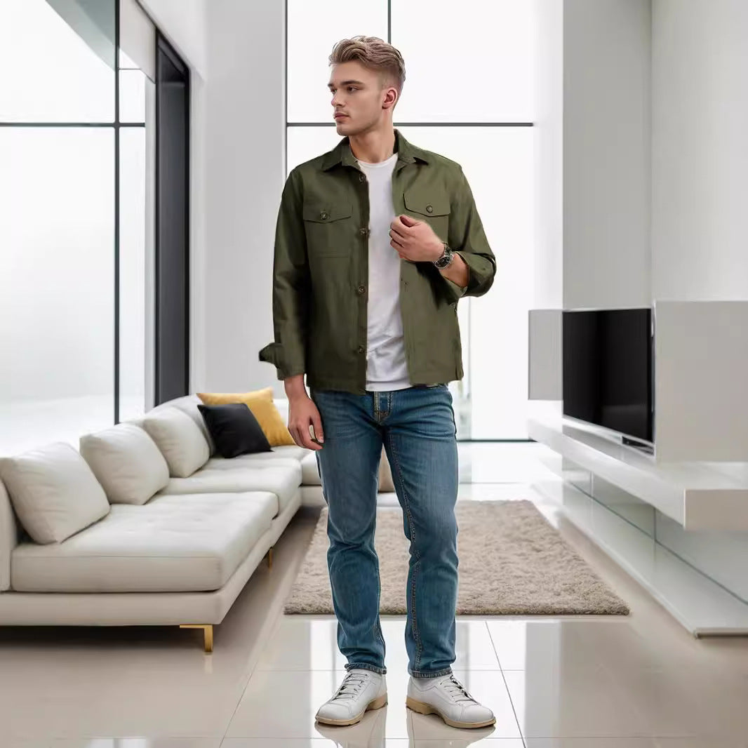 Herren lässige Utility-Jacke Krohn-e