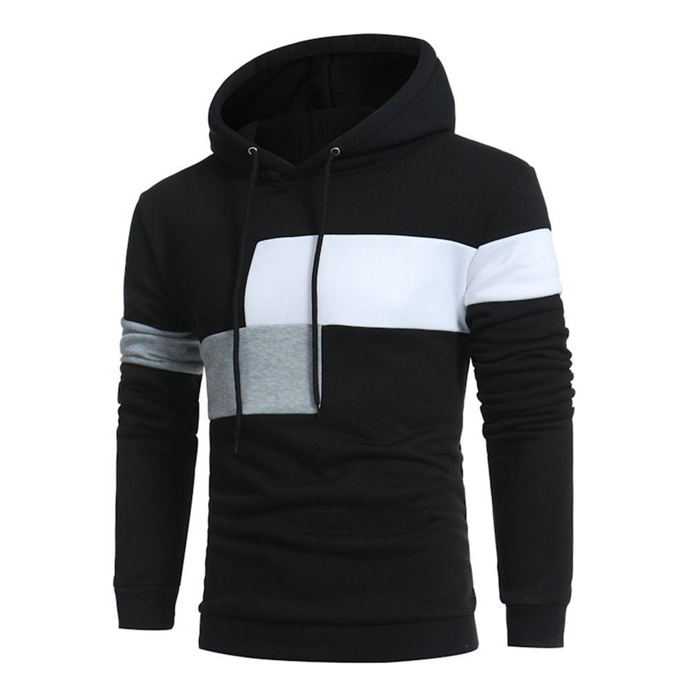 Herren sportlicher Kapuzenpullover mit Farbblockdesign Krohn-e