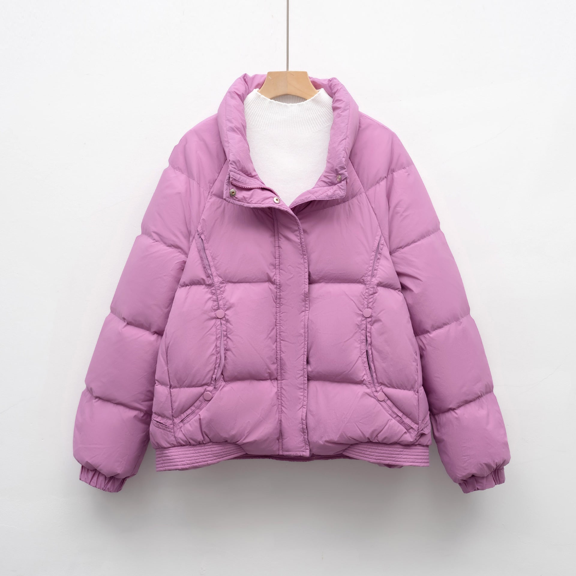 Damen Voluminöse Steppjacke mit modernem Kragen und praktischen Taschen Krohn-e