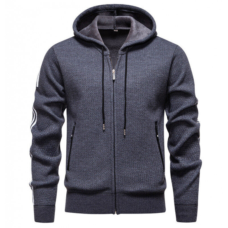 Herren Sweatjacke mit praktischen Reißverschlusstaschen und modernem Design Krohn-e