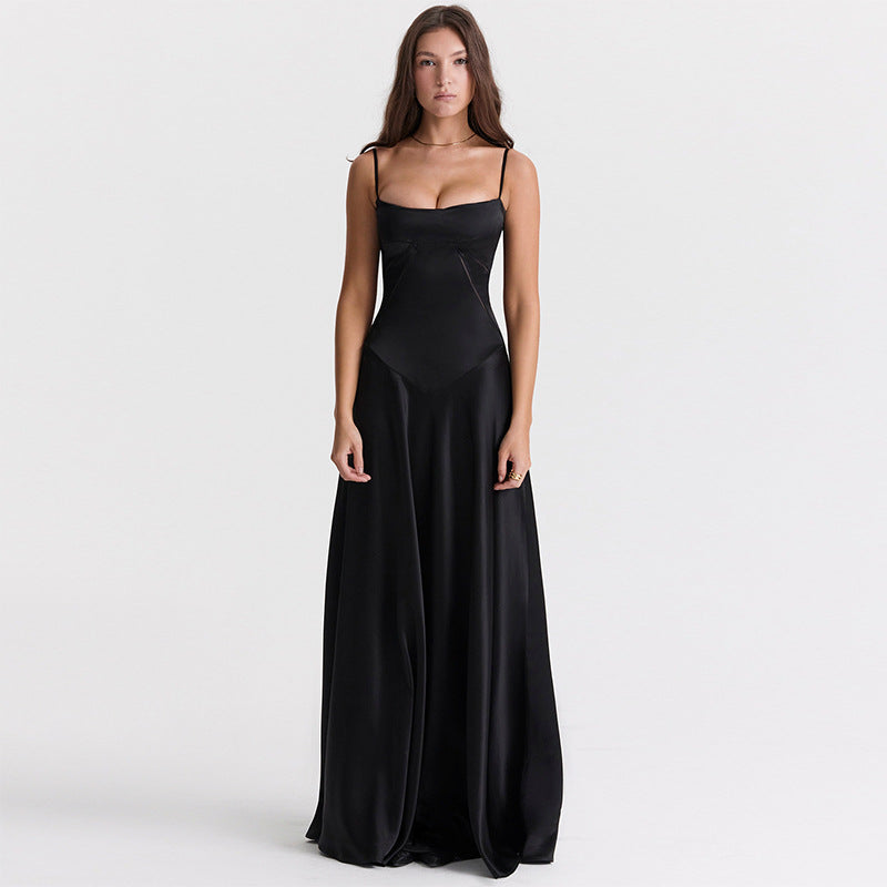Damen Elegantes Abendkleid mit tailliertem Schnitt und schwingendem Rock Krohn-e