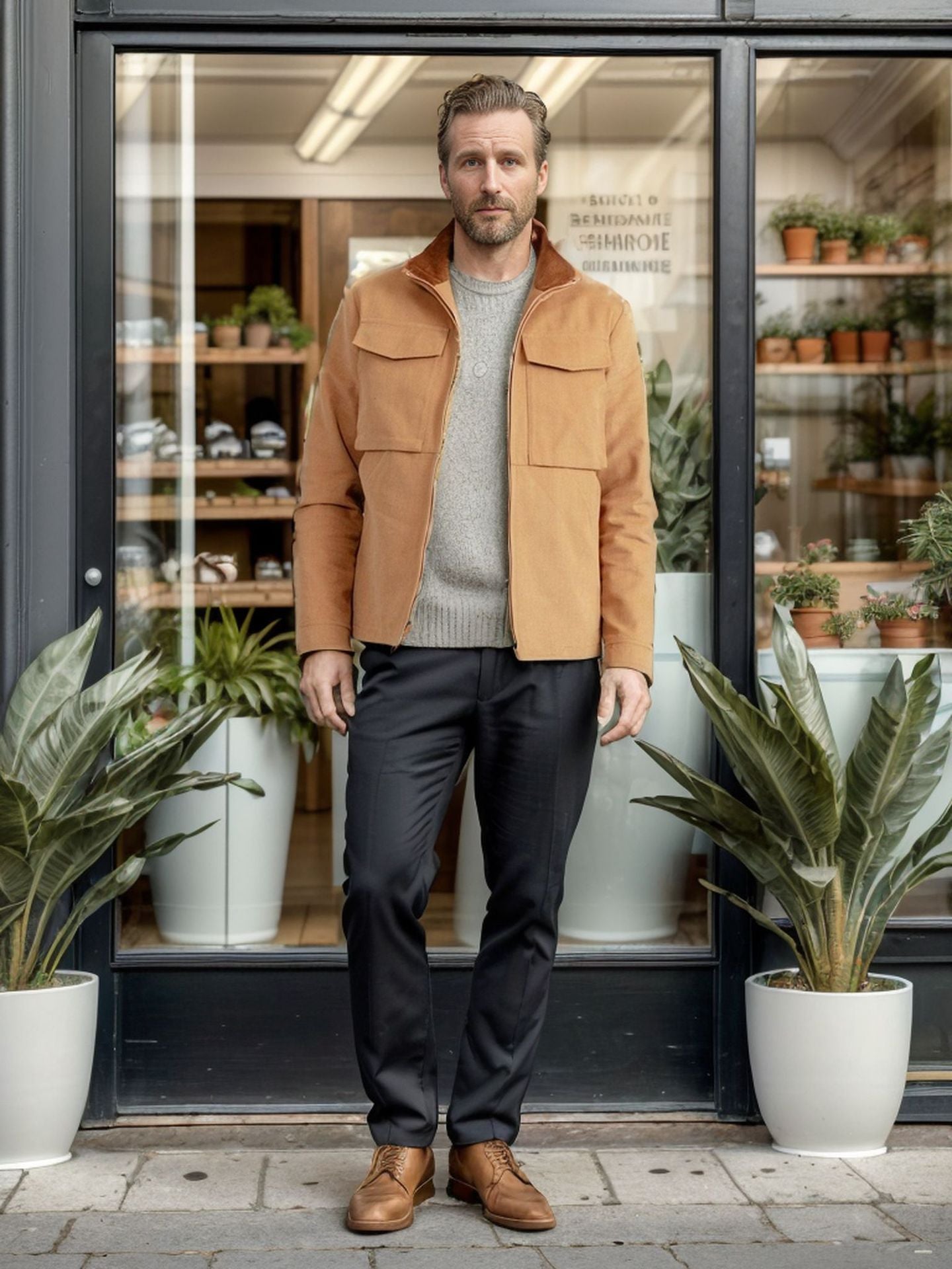 Herren modische Utility-Jacke Krohn-e