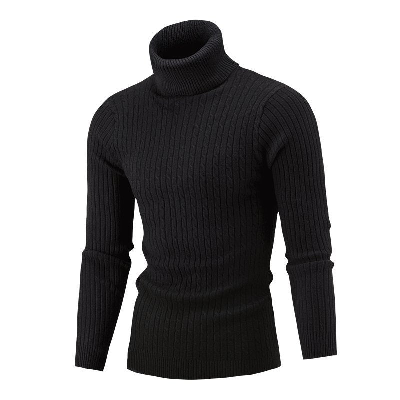 Herren modischer Rollkragenpullover aus feinem Strick Krohn-e