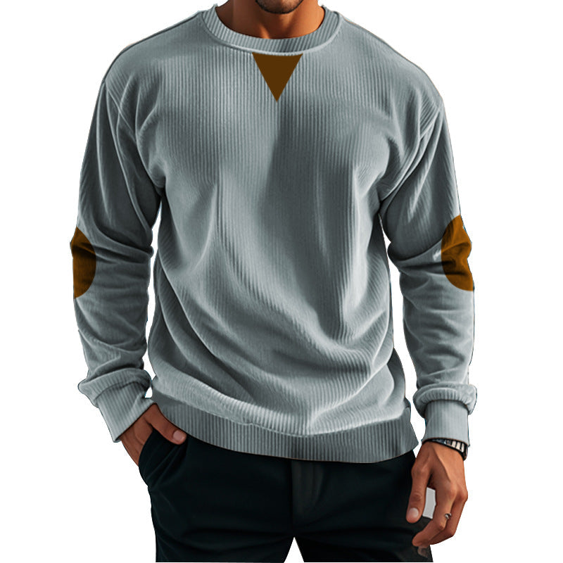 Herren komfortabler Fleece-Pullover mit Struktur Krohn-e