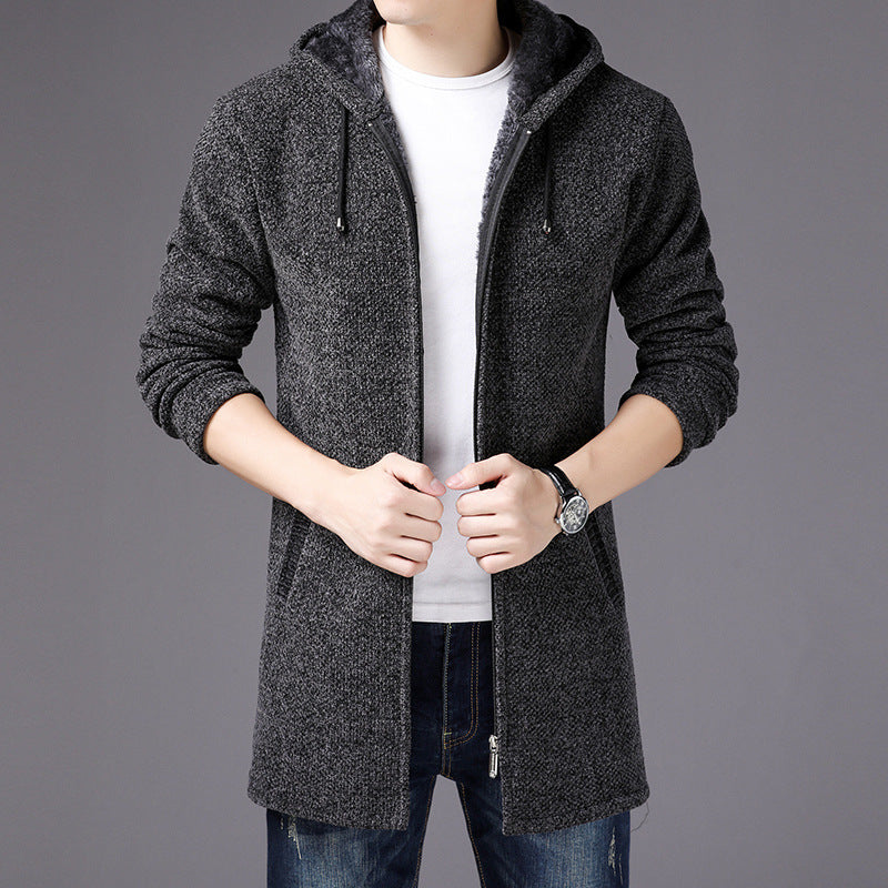 Krohn-e | Reißverschlussjacke mit Kapuze Weiche Strickware Modern und Bequem