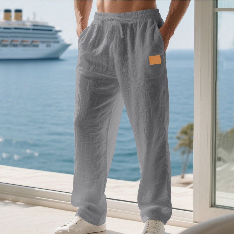 Herren Bequeme und luftige Sommerhose aus leichtem Leinenmaterial Krohn-e