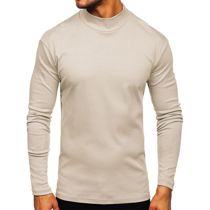 Herren Langarmshirt mit Stehkragen aus hochwertigem Material Krohn-e