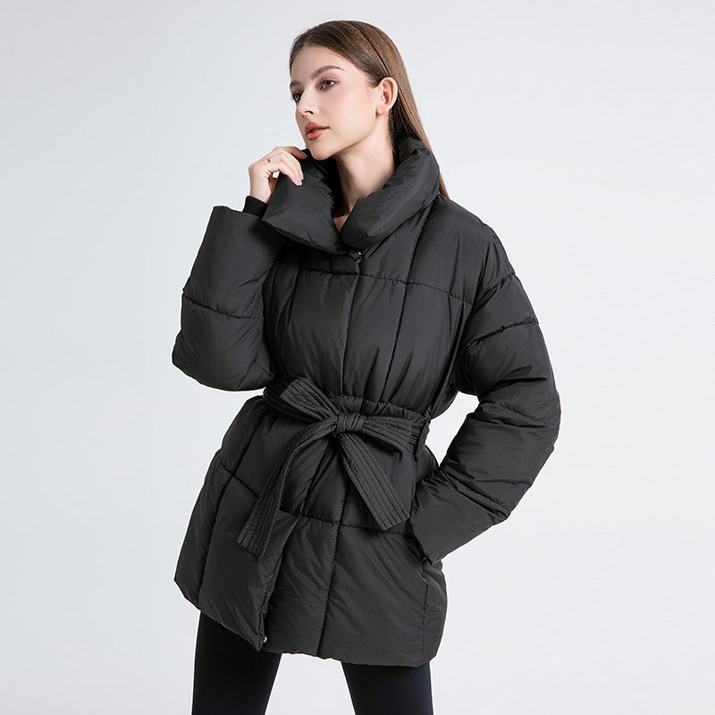 Krohn-e | Warme Pufferjacke mit Gürtel Leicht und Stilvoll Perfekt für Kalte Tage
