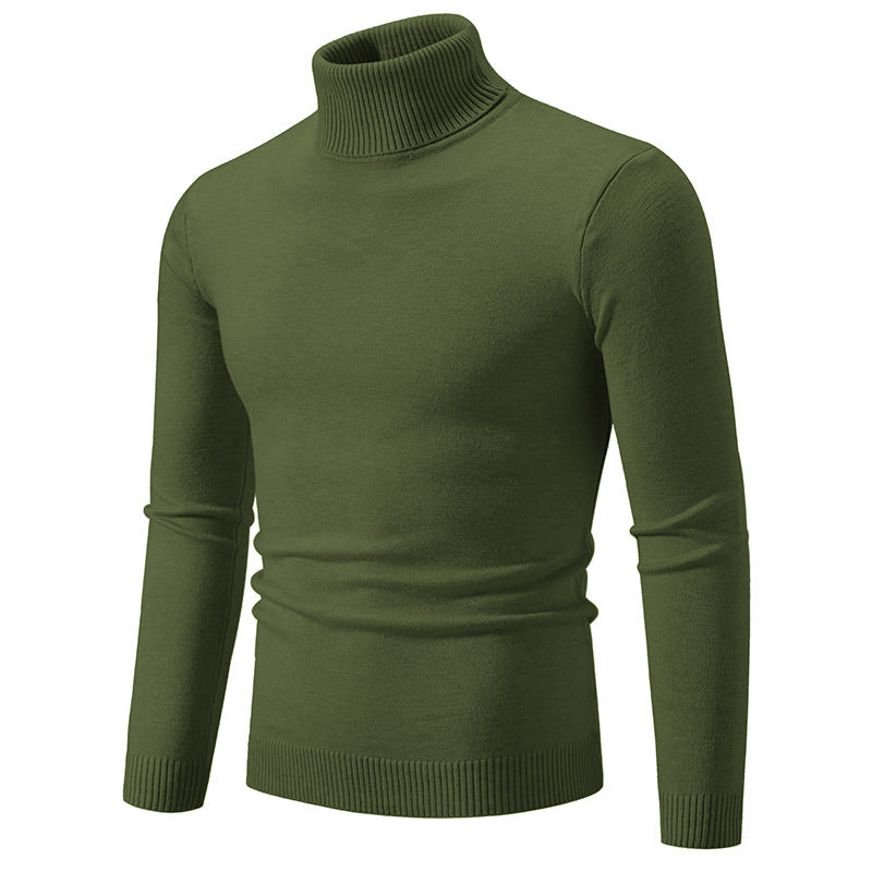 Herren eleganter Rollkragenpullover aus feiner Baumwolle Krohn-e