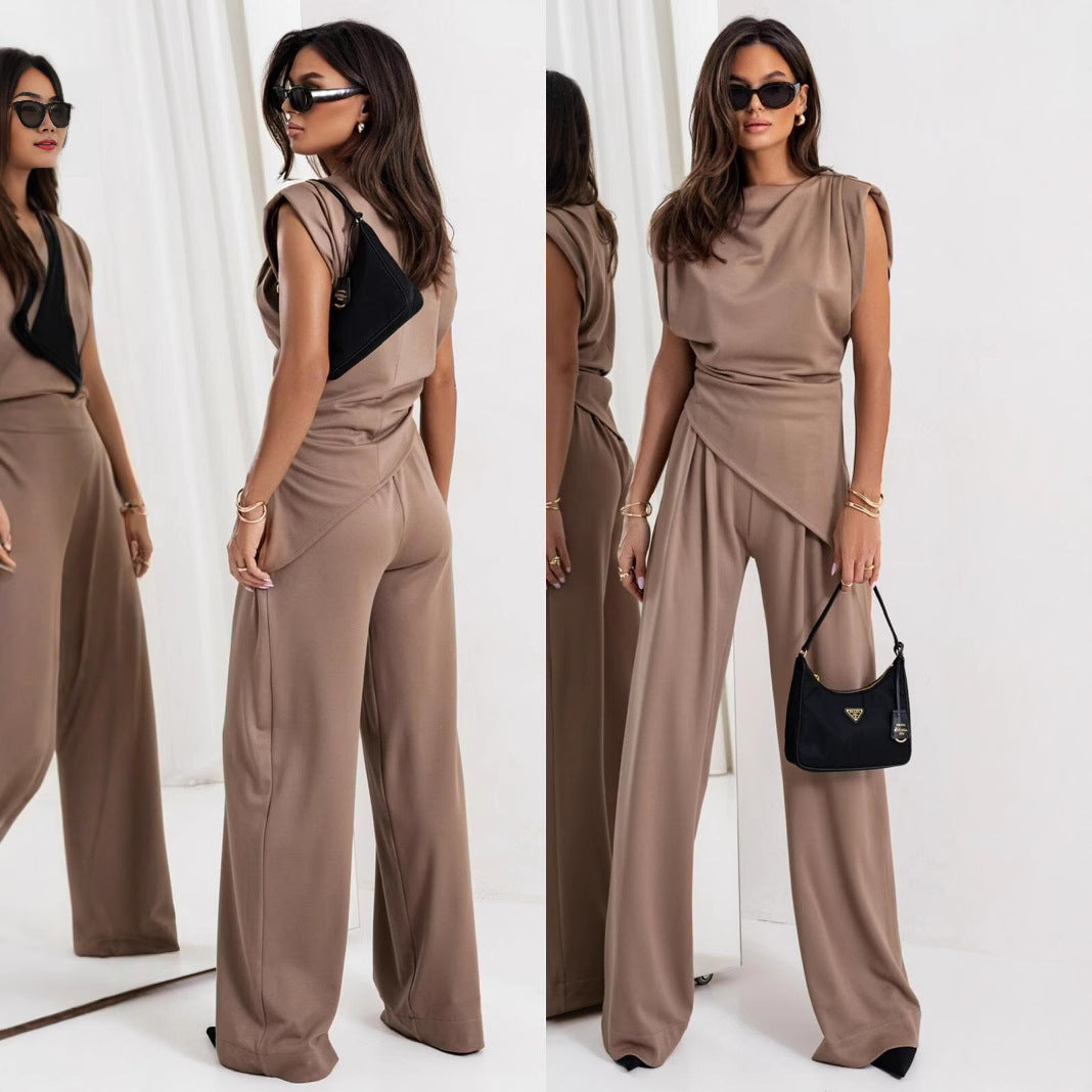 Damen eleganter Jumpsuit mit asymmetrischem Schnitt und hochmodernem Design Krohn-e