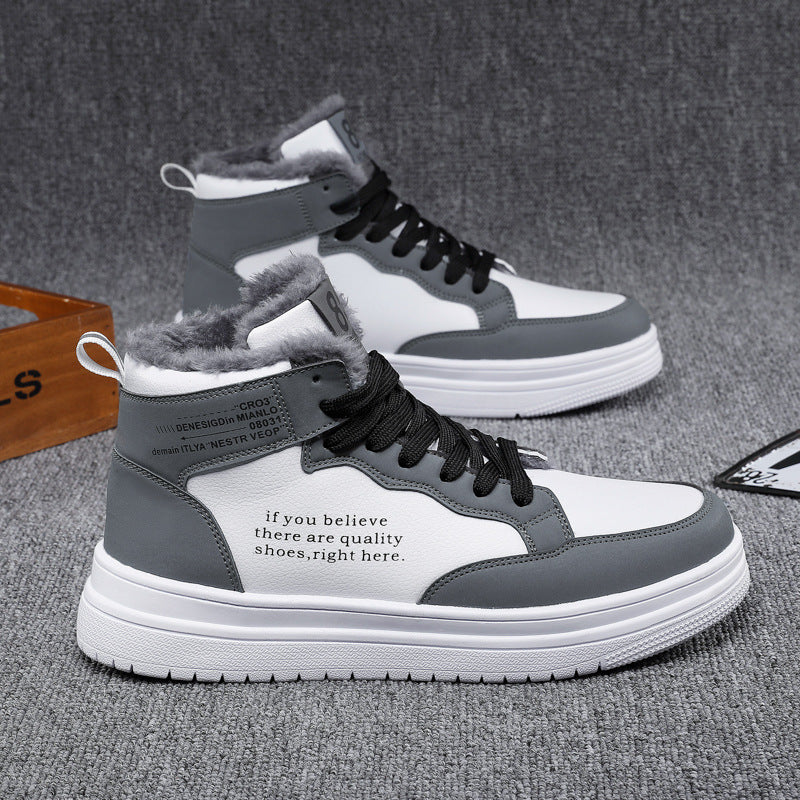 Damen High-Top Sneakers mit warmem Innenfutter und rutschfester Sohle Krohn-e