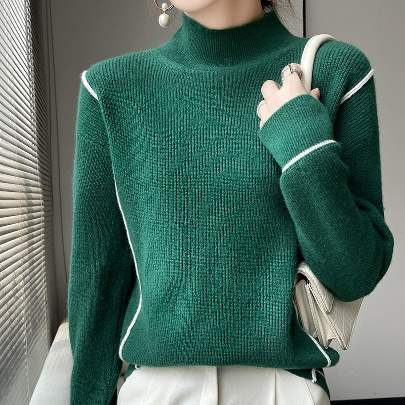 Krohn-e | Eleganter schlichter Rollkragenpullover