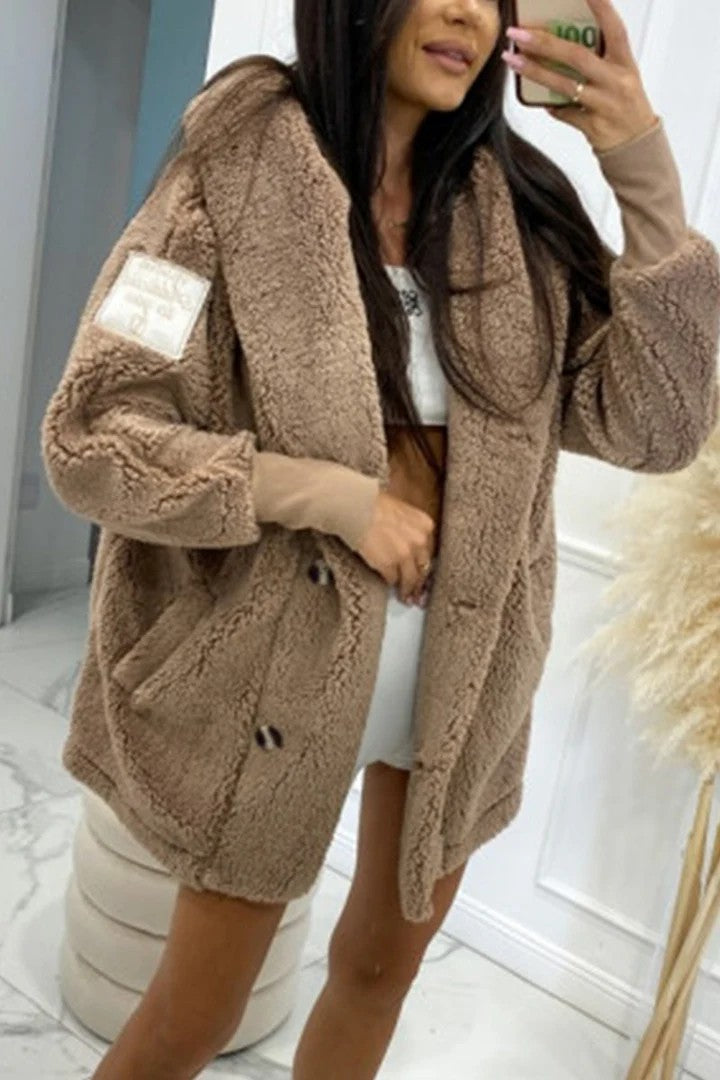 Damen Oversized Teddyjacke Krohn-e