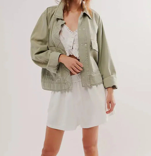 Damen lässige Oversized-Jacke Krohn-e