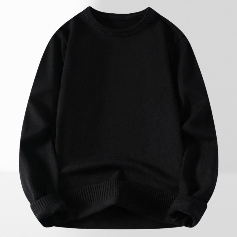 Damen bequemer und eleganter Rundhalsausschnitt Pullover Krohn-e