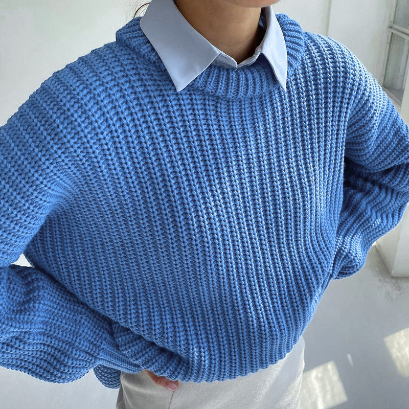 Damen Oversized Strickpullover mit strukturiertem Muster Krohn-e