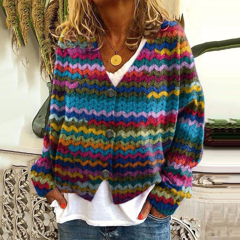 Krohn-e | Stilvolle Strickjacke mit Knöpfen