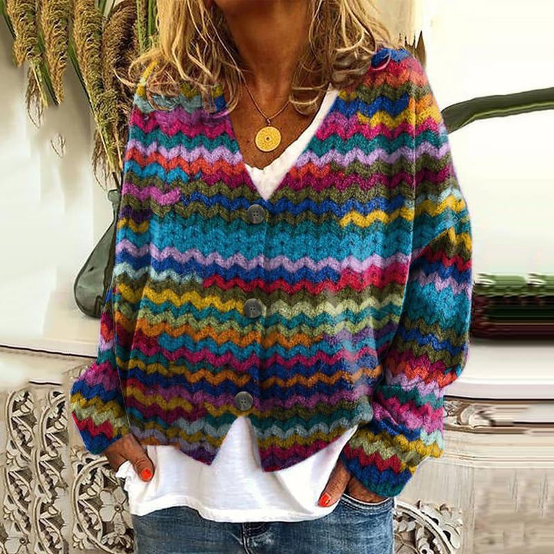 Krohn-e | Stilvolle Strickjacke mit Knöpfen