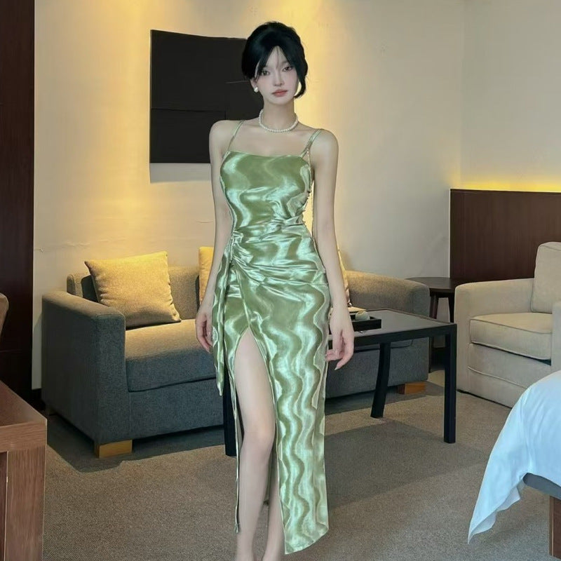 Auffälliges Bodycon-Kleid mit Farbblockstreifen von Fudus