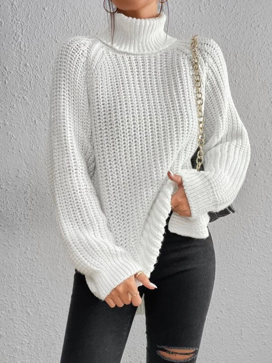 Krohn-e | Sexy Rollkragen-Strickpullover