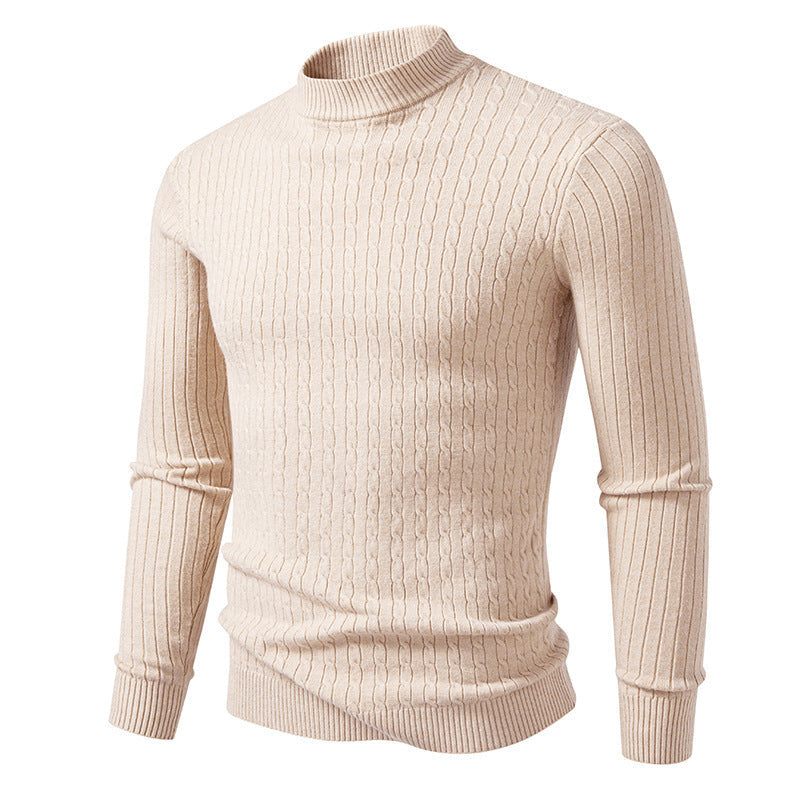 Herren Rollkragenpullover aus strukturiertem Strick Krohn-e