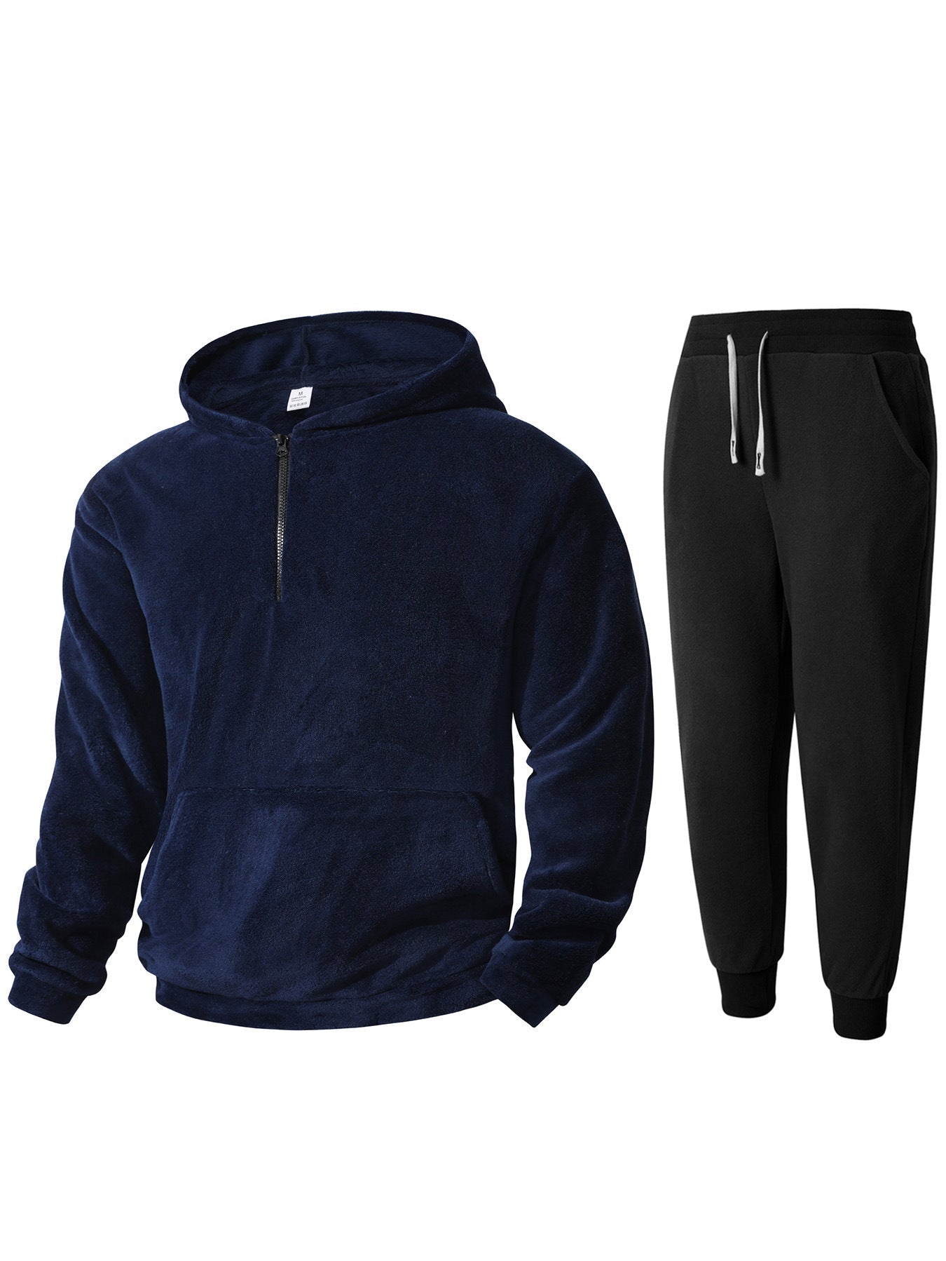 Herren kuscheliges Fleece-Hoodie und Jogginghose Set Krohn-e