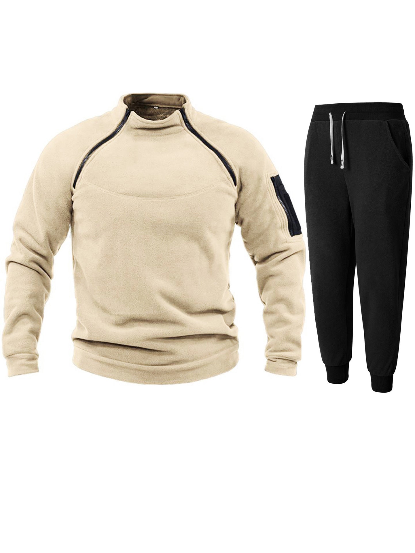 Herren Funktions-Fleecejacke mit elastischen Sporthosen Krohn-e