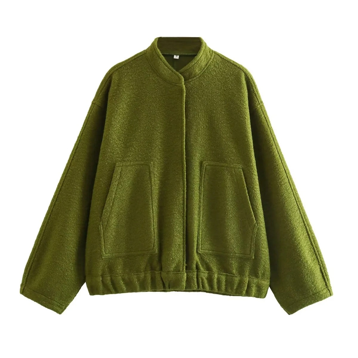 Damen Oversized Wolljacke im schlichten Design Krohn-e