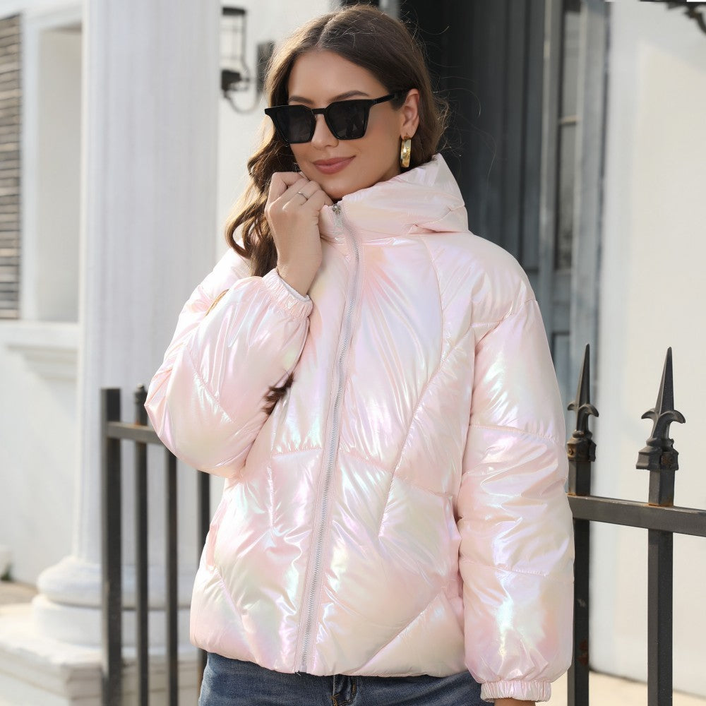 Damen Hochglänzende Steppjacke Krohn-e