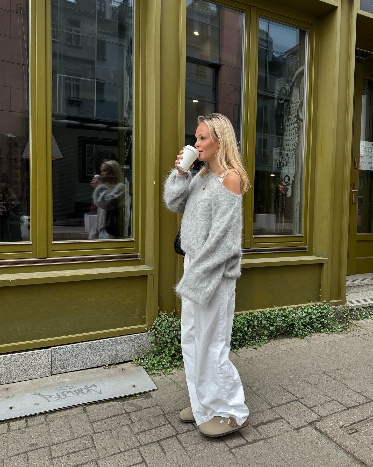 Damen Weicher Pullover aus Mohair-Mix mit oversized Ärmeln Krohn-e