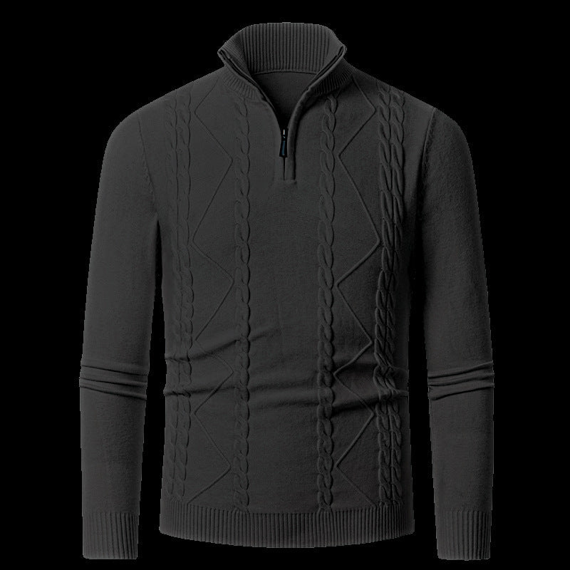 Herren Strickpullover mit modischem Reißverschluss Krohn-e