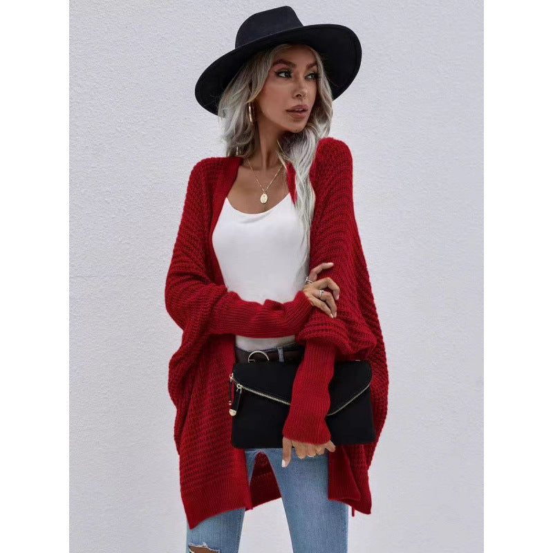 Damen luftige Strickjacke mit offenes Design und feiner Maschenstruktur Krohn-e