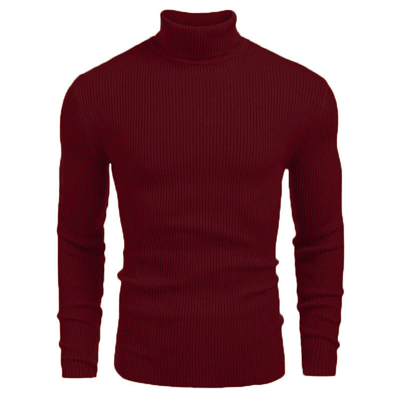 Herren Rollkragenpullover aus feinem Rippstrick Krohn-e