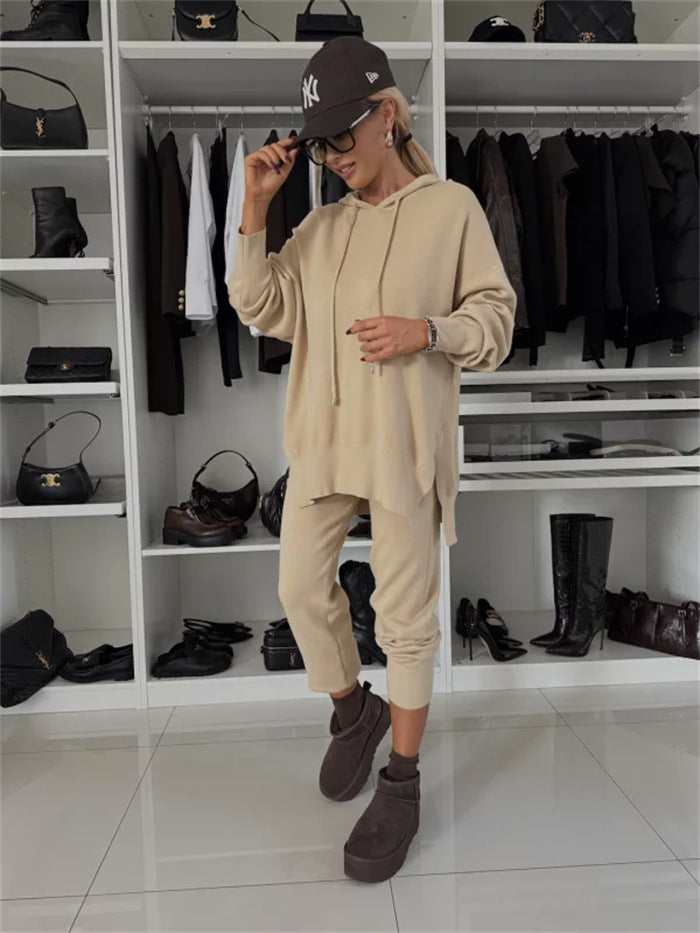 Damen lässiges Sport-Set mit oversized Hoodie und lässigen Jogginghosen Krohn-e
