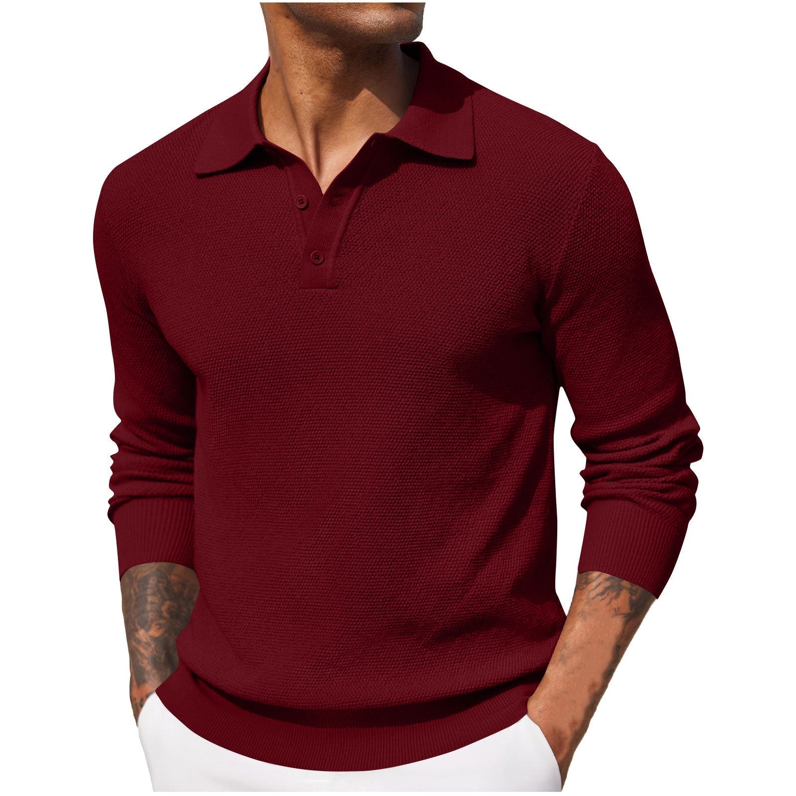 Herren-Polohemd aus Piqué-Mischleinen von Éric™